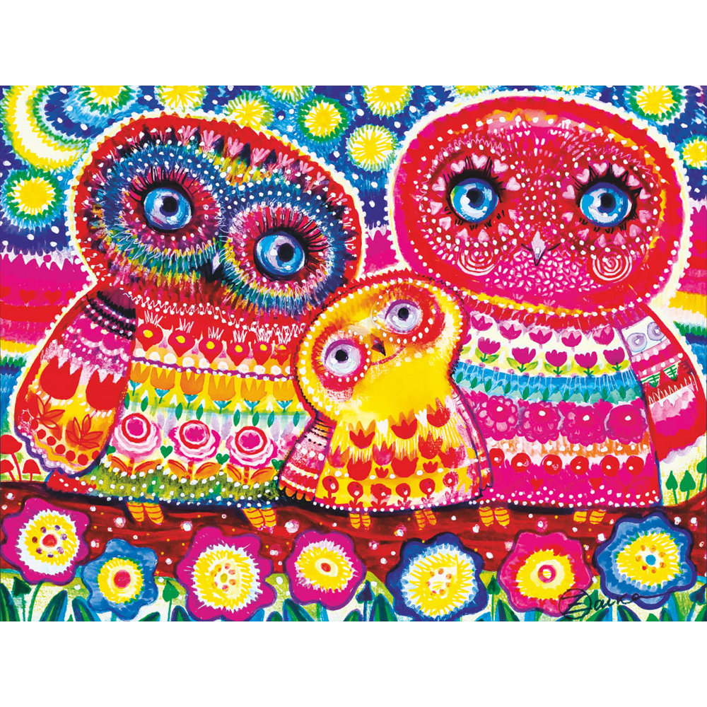DaVICI Puzzle - Bunte Eulen DaVICI Puzzle - Bunte Eulen